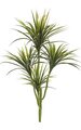 42 inches Outdoor Plastic Liriope Yucca Plant - 4 Heads with Green Leaves and Red Edge - 36 inches Width - Bare Stem