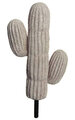 15 inches Plastic Mexican Cactus - 9 inches Width - Beige/Tan