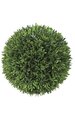 10" Plastic Podocarpus Ball - 324 Green Leaves