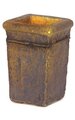 Lightweight Urethane Foam Square Vase - 2.5 inches Inside Diameter - Rust