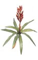 23" Bromeliad - Natural Touch - 12 Leaves - 1 Flower - 23" Width - Orange/Yellow