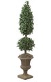 Laurel Cone and Ball Topiary - 1,332 Leaves - 378 Berries - Green