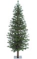7 feet Bristle Pine Christmas Tree - Natural Trunk - 459 Green Tips - 36 inches Width - Metal Stand