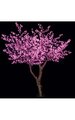 8' Cherry Blossom Christmas Tree - 2,016 Pink 5mm LED Lights - Brown Trunk/Branches
