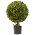 27” Outdoor Boxwood Ball Topiary 17" Wide