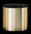 12 inches Brushed Gold - 12.5 inches Outside Diameter - 12 inches Height