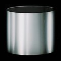 12" Brushed Silver Container - 12.5" Outside Diameter - 12" Height