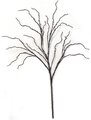 48 inches Plastic Glittered Twig Spray - 14 inches Stem - 31 inches Width - Black
