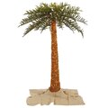 EFV-16936  6 feet Outdoor Royal Palm Artificial Tree featuring 674 PVC tips and 500 Warm White Dura-lit LED Italian Style lights.