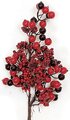 17 inches Styrofoam Mixed Berry Pick - Large and Small Berry Clusters