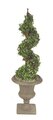 46" Tall Life Like Faux Pittsburgh Ivy Spiral Topiary
