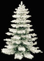 10' Flocked Pagoda Pine -Full with lights