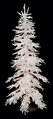 7' Heavy Flocked Pistol Pine Christmas Tree - 1,217 Tips - 350 White LED Lights [ clone ]