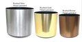 Metal Laminated Plastic Containers Comes in Gold, Silver or Bronze