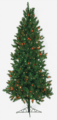 9' Multi Colored Lighted Mountain Fir Christmas Tree