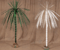 7 feet Canvas Umbrella Palm comes in Painted or Natural Colors