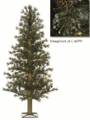 48" Butte Pine Christmas Tree 271 Iced Tips 150 Clear Lights