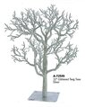 32" Plastic Glittered Twig Christmas Tree - Metal Base - Silver