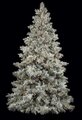 Pre Lit 7.5' & 9' Light Frosted Blue Spruce Christmas Tree with Pine Cones