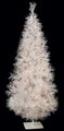 7 feet Pre Lit Frosted Christmas White Slim Mountain Tree