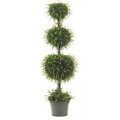 EF-3392 5.5' Mini Tea Leaf Double Ball Topiary