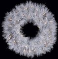 30" Hudson Pine Wreath - Triple Ring - 50 Clear Lights