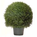 EF-3339 30" Pond Cypress Ball Topiary 22" Wide Indoor/Outdoor