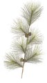 EFR-38606 30 inches PVC long Needle Pine Branch with Pine Cones (Sold per Dozen)