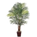EF-4985  7' Giant Areca Palm Natural Trunks 676 Lvs