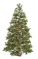 C-101220 7.5' Woodmere Pine Tree Natural Trunk  Plastic Green Tips -