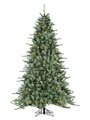 EF-Y0L809-GR/LT 9'Hx66"D Bear Bristle Pine Tree x2590 w/900 Smart All-Lit Clear Lights on Metal Base Light Green