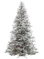 EF-Y9J475-SN 7.5'Hx58"D Washburn Flocked Snow Tree x1144 w/550 Clear Lights in Metal Base