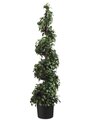 EF-234  48 inches Citrus Leaf Spiral Topiary in Pot Two Tone Green (Price is for a 2 PC Set)