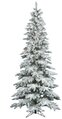 EFV-8950   7.5 feet x 43 inches Wide Medium Flocked Utica Tree 400 LED Warm White Lights