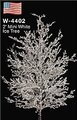 2 feet Mini Ice Christmas Tree - White - Bare Trunk - CUSTOM - MADE