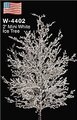 2 feet Mini Ice Christmas Tree - White - Bare Stem - CUSTOM - MADE