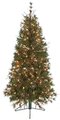 5' Mixed Needle Pine Christmas Tree with Cones/Twigs - 250 Clear Lights
