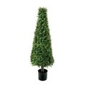 EF-6564  54 inches Outdoor Deluxe Boxwood Cone Topiary Outdoor/Indoor