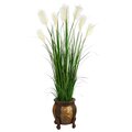 63" Wheat Plum Grass Artificial Plant in Decorative Planter