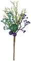 15 INCH GLITTERED BERRY CORAL BALL SPRAY