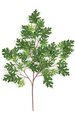 38" Pin Oak Branch - 55 Leaves - Green - FIRE RETARDANT