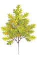 Pin Oak Branch - 54 Leaves - Light Green/Yellow - FIRE RETARDANT