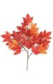 29" Sycamore Branch - 21 Leaves - Red/Orange/Gold - FIRE RETARDANT