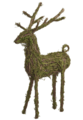 35 Inch Moss Twig Reindeer  Green