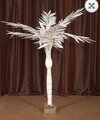 7 Foot Natural Canvas Royal Palm Tree  NATURAL