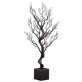 38" Halloween Tree in Pot  Black