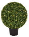 24" Artificial Outdoor UV rated Green Boxwood Ball with LED lights