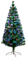 6' Pre-Lit Fiber Optic Artificial Christmas Tree With 220 Colorful LED And Remote Control Show