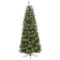 6.5' Cashmere Slim Artificial Christmas Tree with 350 Warm White Lights and 660 Bendable Branches