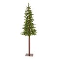 6' Alaskan Alpine Artificial Christmas Tree with 100 Clear Microdot (Multifunction) LED Lights and 112 Bendable Branches